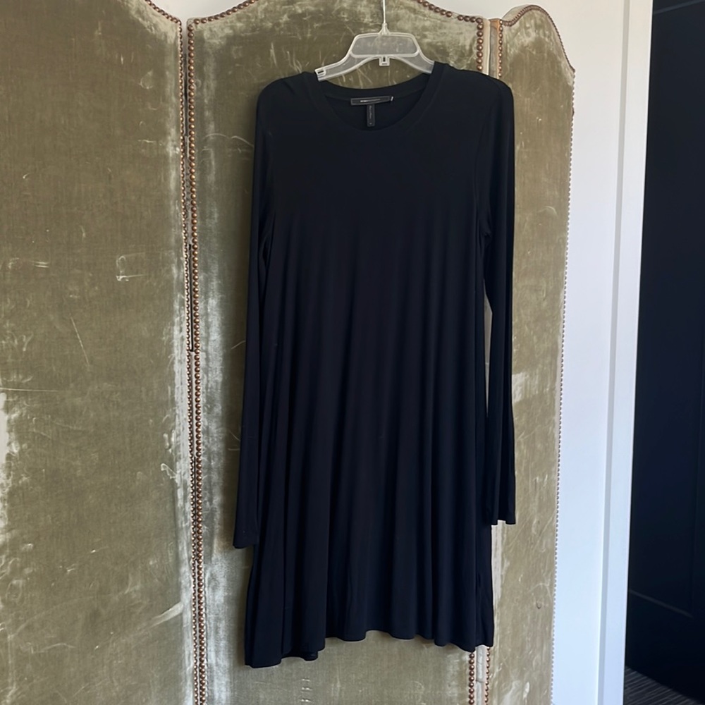 Black flare dress